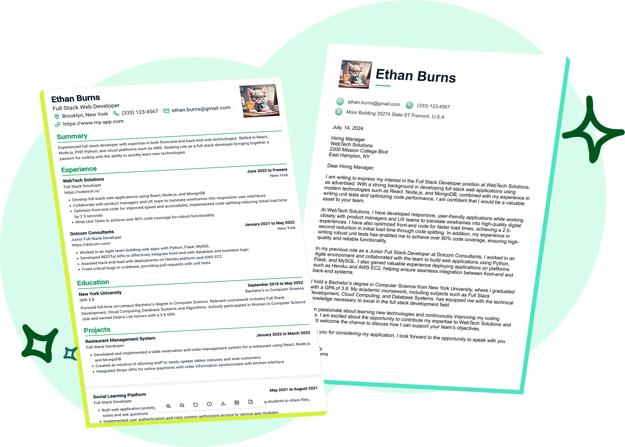 Cover Letters, Resumes, CVs—All in One Place